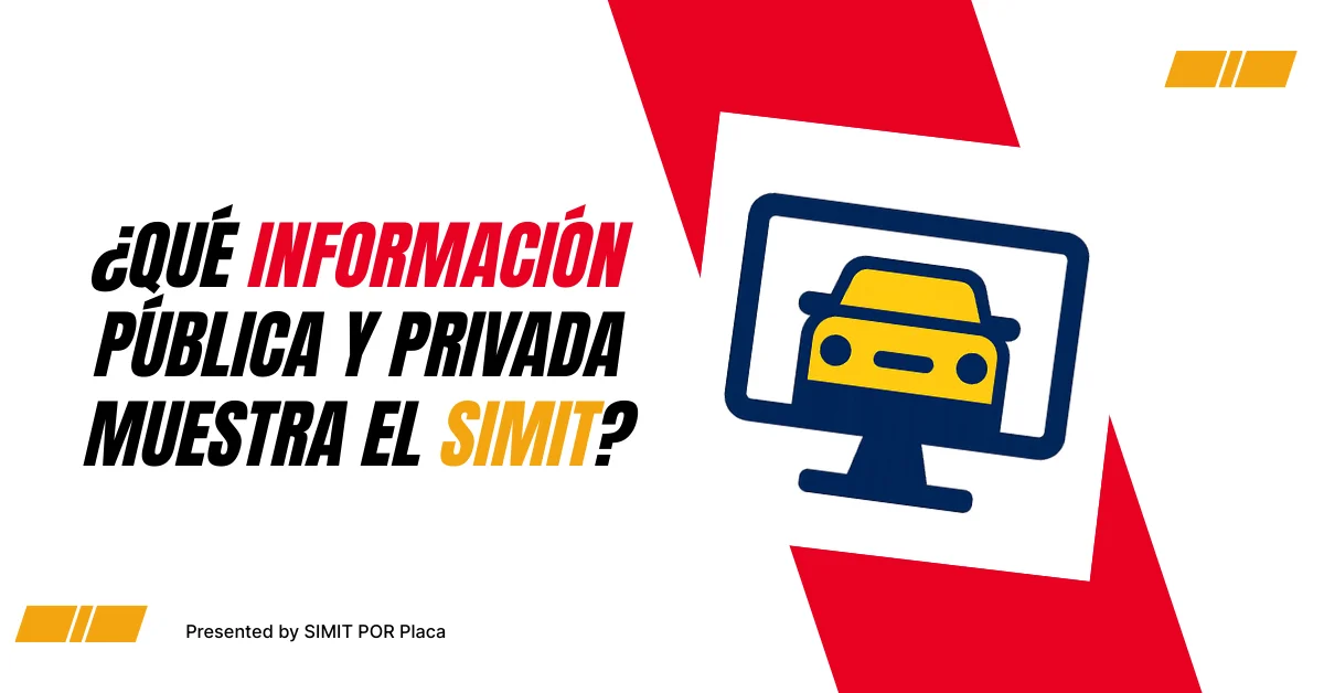 ¿Qué Información Pública y Privada muestra el SIMIT?